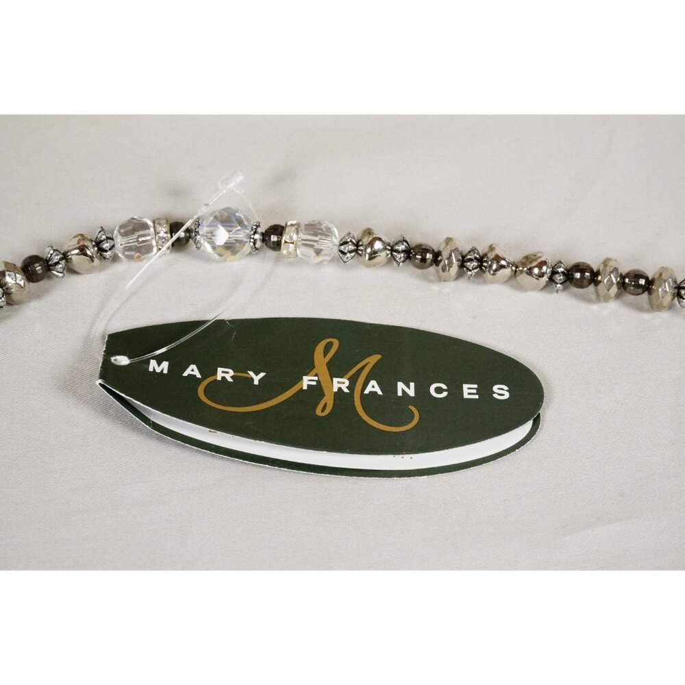 RARE Mary Frances Super Star Silver Gold Beaded Holiday Purse Handbag NEW!! - Picture 7 of 10